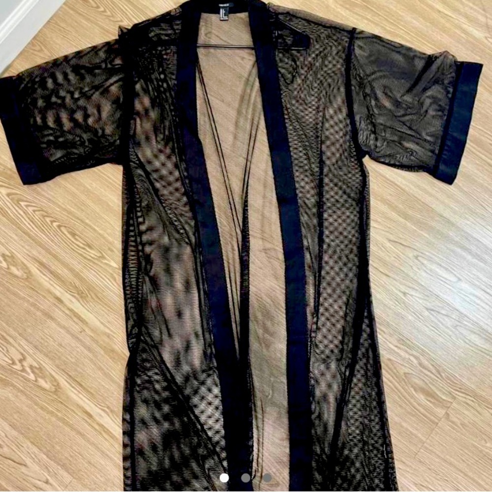 Mesh Kimono Cover Up NWOT